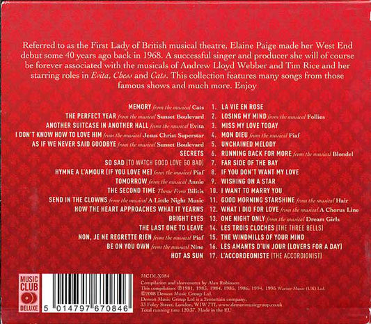 Elaine Paige : Sweet Memories (The Essential Elaine Paige) (2xCD, Comp)