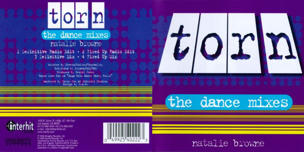 Natalie Browne : Torn (CD, Maxi)