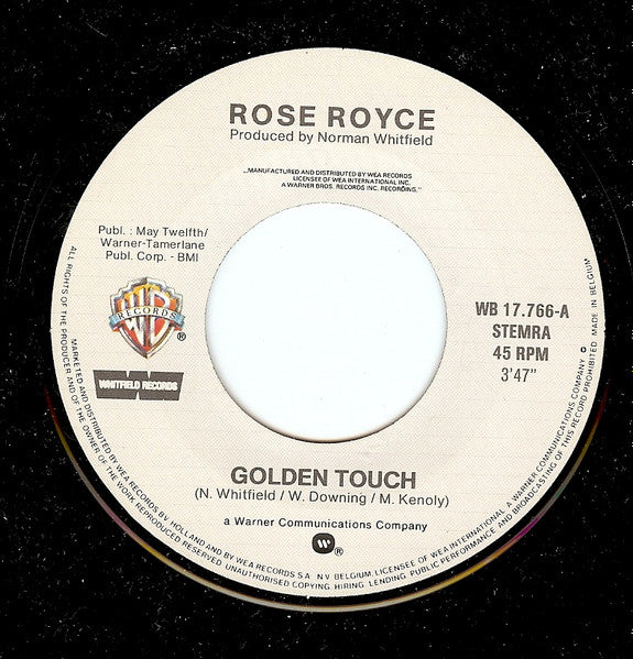 Rose Royce : Golden Touch / Love Is In The Air (7", Single)