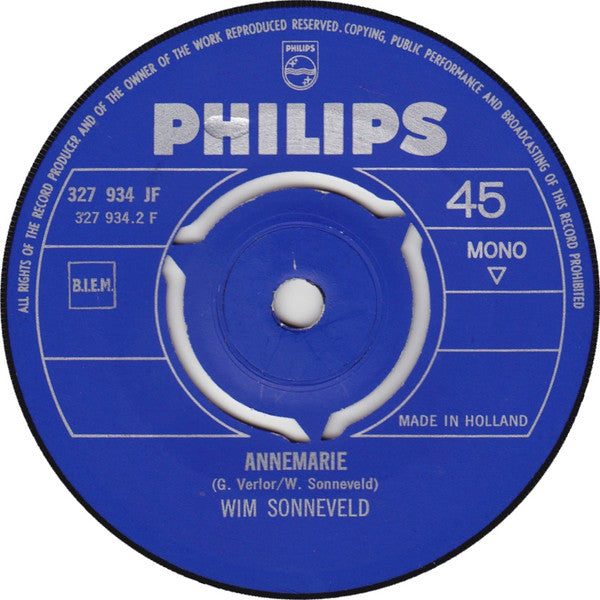 Wim Sonneveld : Margootje / Annemarie (7", Single, Mono)