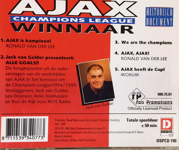 Various : Ajax Champions League Winnaar (CD, MiniAlbum, Comp)