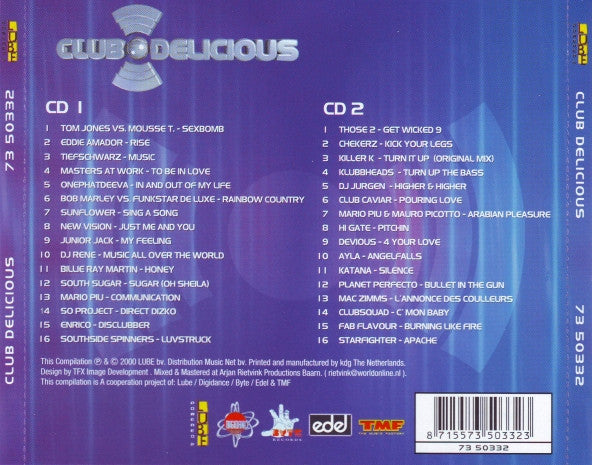 Various : Club Delicious (2xCD, Mixed)