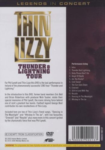 Thin Lizzy : Thunder And Lightning Tour (DVD-V)