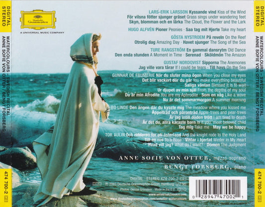 Anne Sofie Von Otter, Bengt Forsberg : Watercolours (CD, Album)