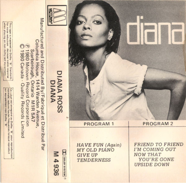 Diana Ross : Diana (Cass, Album, Club, Dol)