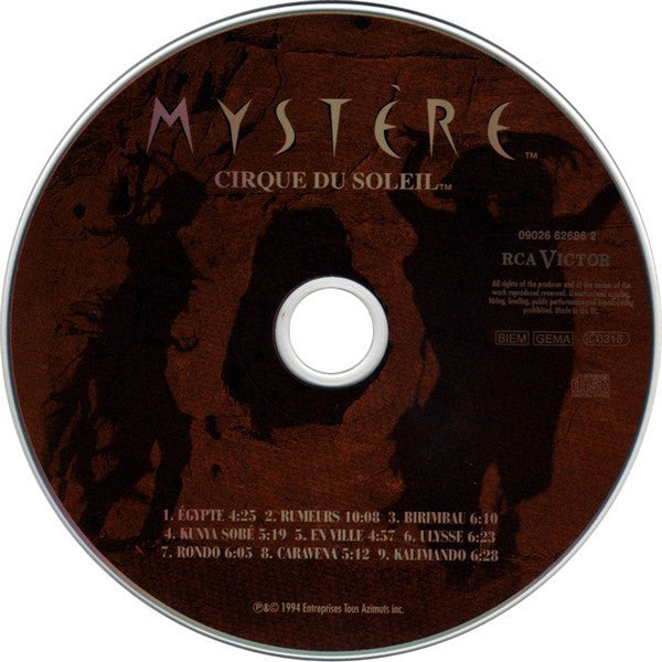 Cirque Du Soleil : Mystère (CD, Album)