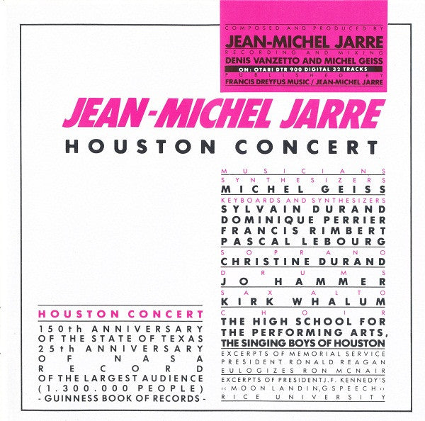 Jean-Michel Jarre : Cities In Concert • Houston/Lyon (CD, Album)