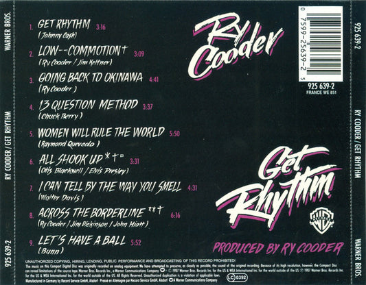 Ry Cooder : Get Rhythm (CD, Album)