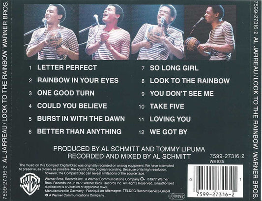 Al Jarreau : Look To The Rainbow (CD, Album, RE)