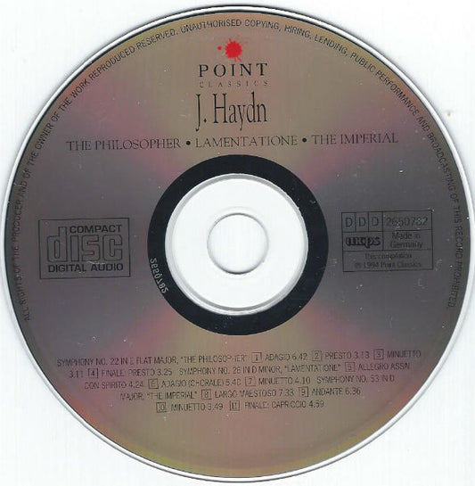 Joseph Haydn, Alberto Lizzio, Musici Di San Marco : The Philosopher ● Lamentatione ● The Imperial (CD, Album, Comp)