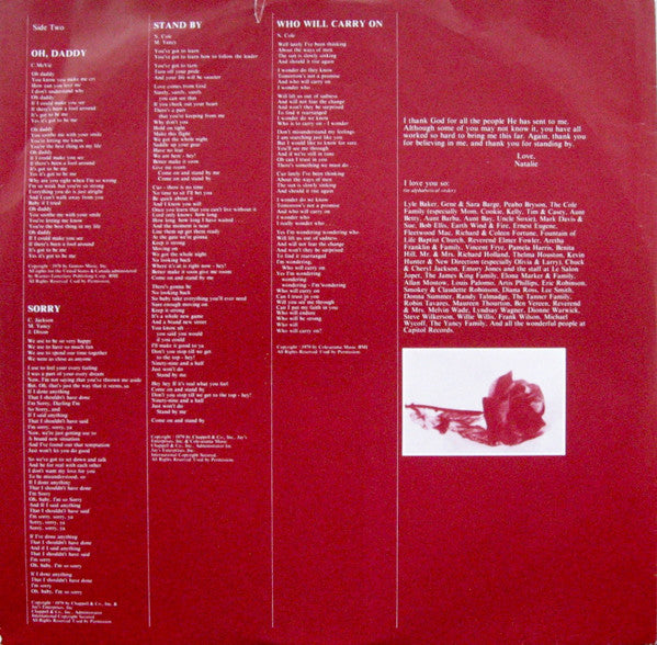 Natalie Cole : I Love You So (LP, Album)