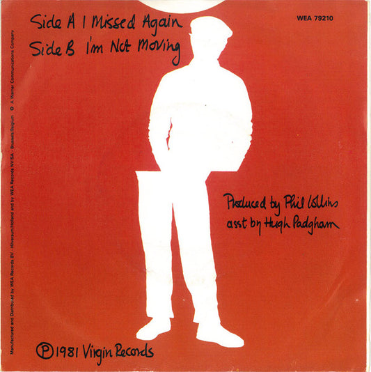 Phil Collins : I Missed Again (7", Single)