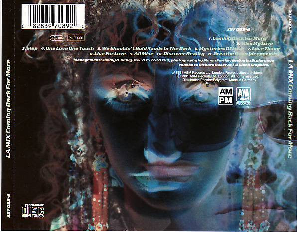 L.A. Mix : Coming Back For More (CD, Album)