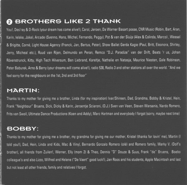 2 Brothers On The 4th Floor : Dreams (CD, Album)