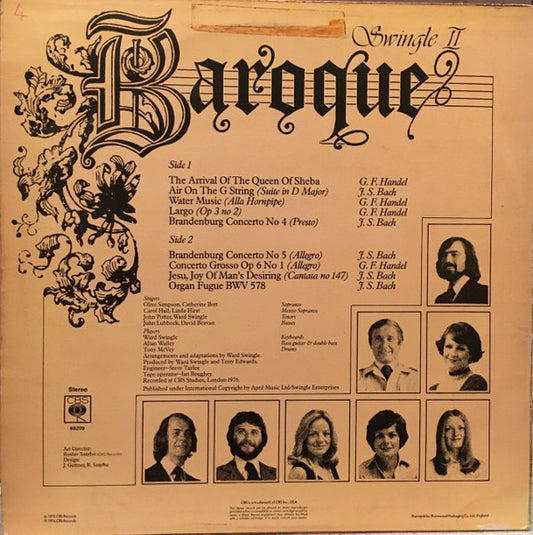 Swingle II : Baroque (LP, Album)