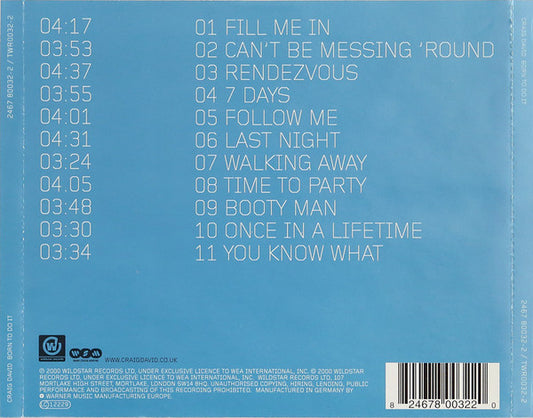 Craig David : Born To Do It (CD, Album)