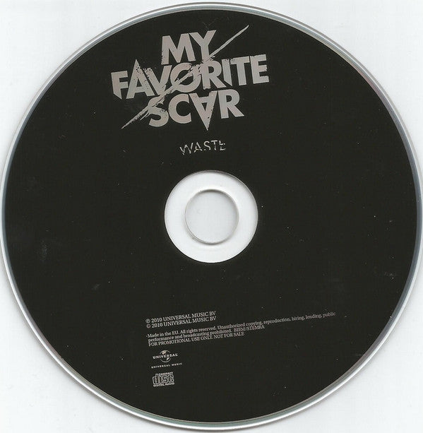 My Favorite Scar : Waste (CD, Single, Promo)