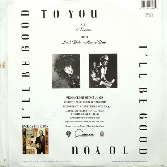 Quincy Jones : I'll Be Good To You (12")