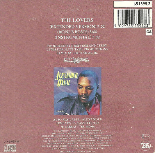 Alexander O'Neal : The Lovers (CD, Maxi, Car)
