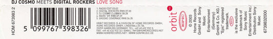 DJ Cosmo Meets Digital Rockers : Love Song (CD, Maxi)