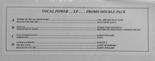 Various : Vocal Power (2x12", Comp, Promo, Unofficial)