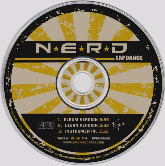 N*E*R*D : Lapdance (CD, Single, Promo)