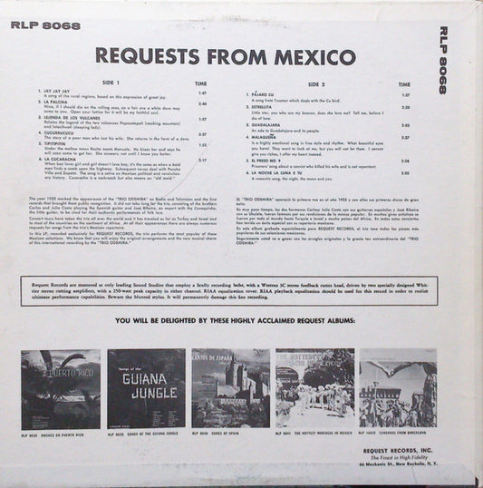 Trio Odemira : Request From Mexico (LP, Album)