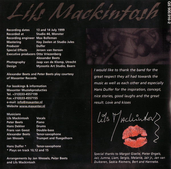 Lils Mackintosh : Black Girl (CD, Album)