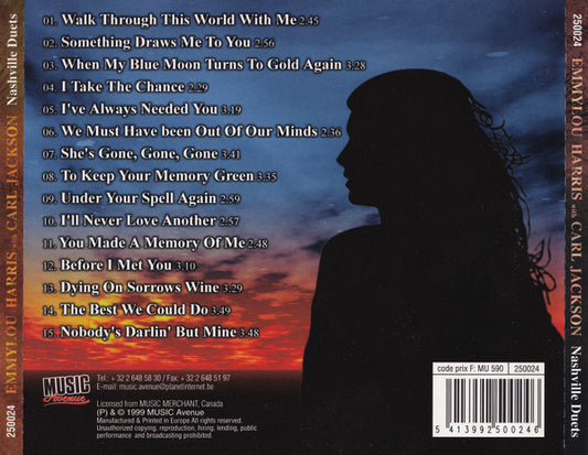 Emmylou Harris With Carl Jackson : Nashville Duets (CD, Comp)