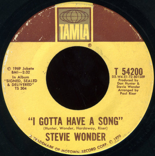 Stevie Wonder : Heaven Help Us All (7", Single)