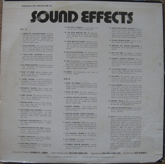 Various : Sound Effects (Volume 16) (LP, Album)