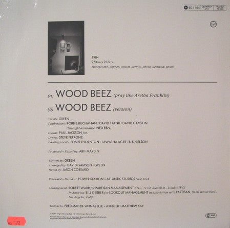 Scritti Politti : Wood Beez (Pray Like Aretha Franklin) (12", Single)