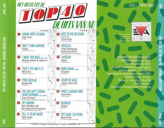 Various : Het Beste Uit De Top 40 - De Hits Van Nu (CD, Comp)