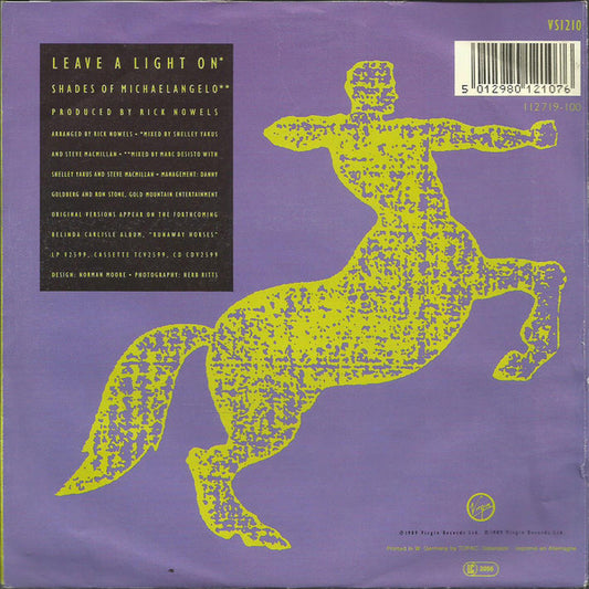 Belinda Carlisle : Leave A Light On (7", Single)