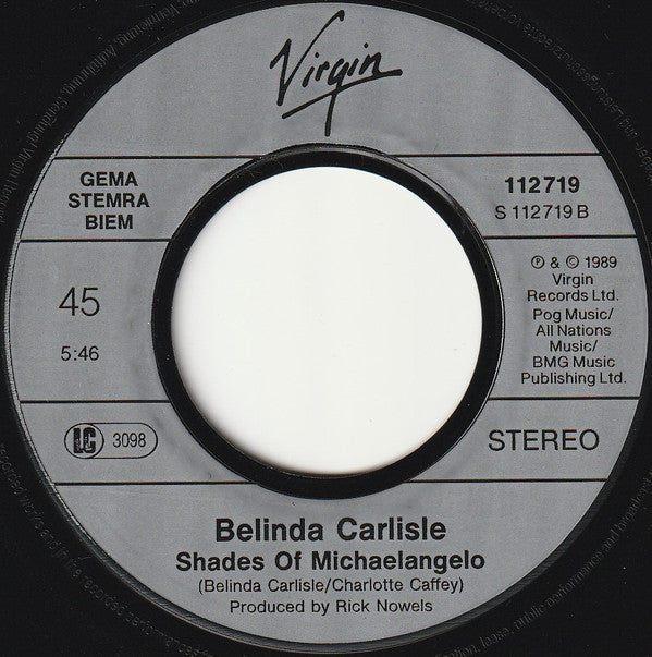 Belinda Carlisle : Leave A Light On (7", Single)