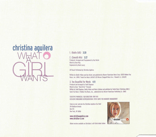 Christina Aguilera : What A Girl Wants (CD, Maxi)