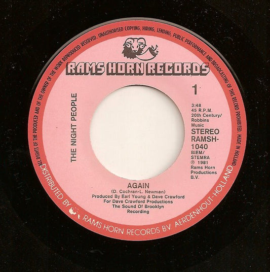 The Night People : Again (7", Single)