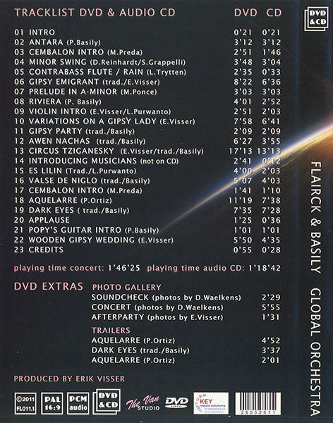 Flairck, Basily, Antal Steixner, Luluk Purwanto, Marius Preda : Global Orchestra (CD, Album + DVD, PAL)