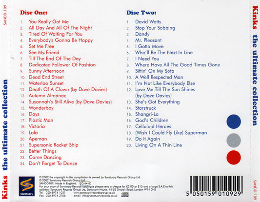 The Kinks : The Ultimate Collection (2xCD, Comp)