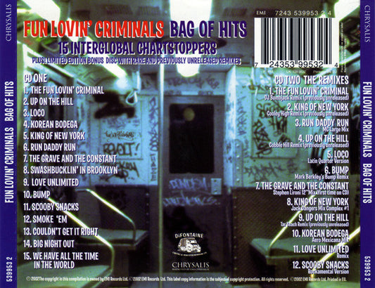 Fun Lovin' Criminals : Bag Of Hits (Comp, Ltd + CD, Comp + CD, Comp, Ltd)