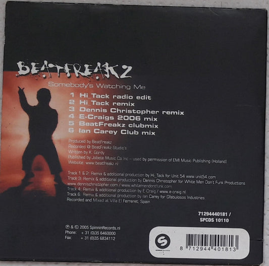 BeatFreakz : Somebody's Watching Me (CD, Single, Car)