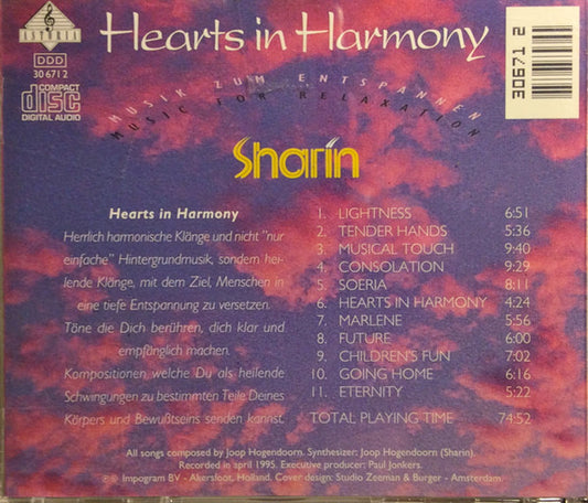 Sharin (3) : Hearts In Harmony (CD, Club)