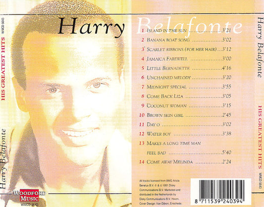Harry Belafonte : Island In The Sun His Greatest Hits (CD, Comp)