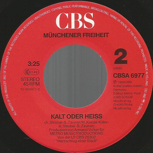 Münchener Freiheit : Tausendmal Du (7", Single)