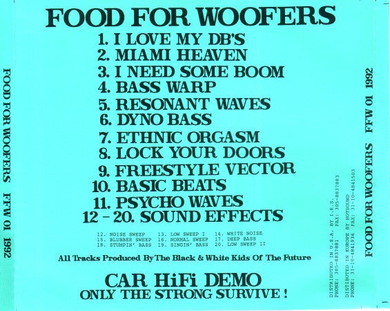 The Black & White Kids Of The Future : Food For Woofers (CD, Album)