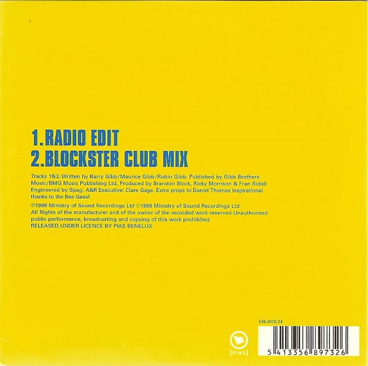 Blockster : You Should Be... (CD, Single, Car)