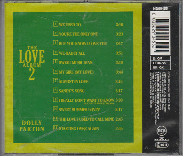 Dolly Parton : The Love Album 2 (CD, Comp, RE)