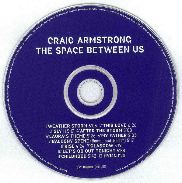 Craig Armstrong : The Space Between Us (CD, Album, Ltd)