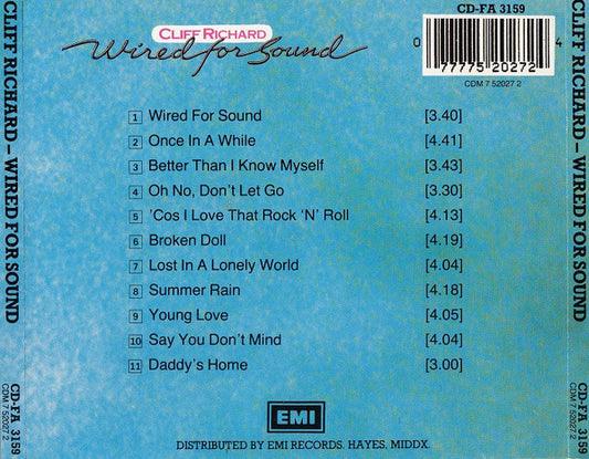 Cliff Richard : Wired For Sound (CD, Album, RE)