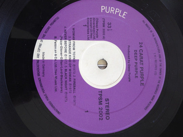 Deep Purple : 24 Carat Purple (LP, Comp)